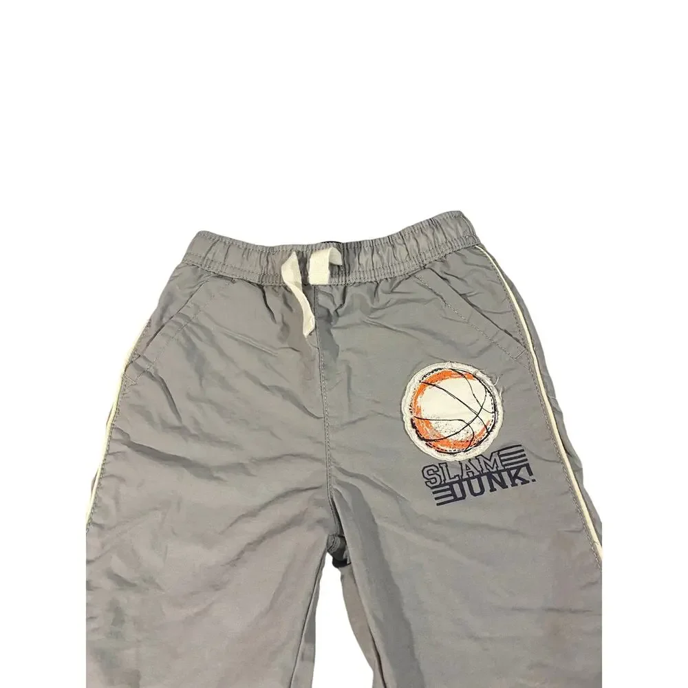 Children's Place Gray Basketball Nylon Track Pants Kids Boys Sz 2T